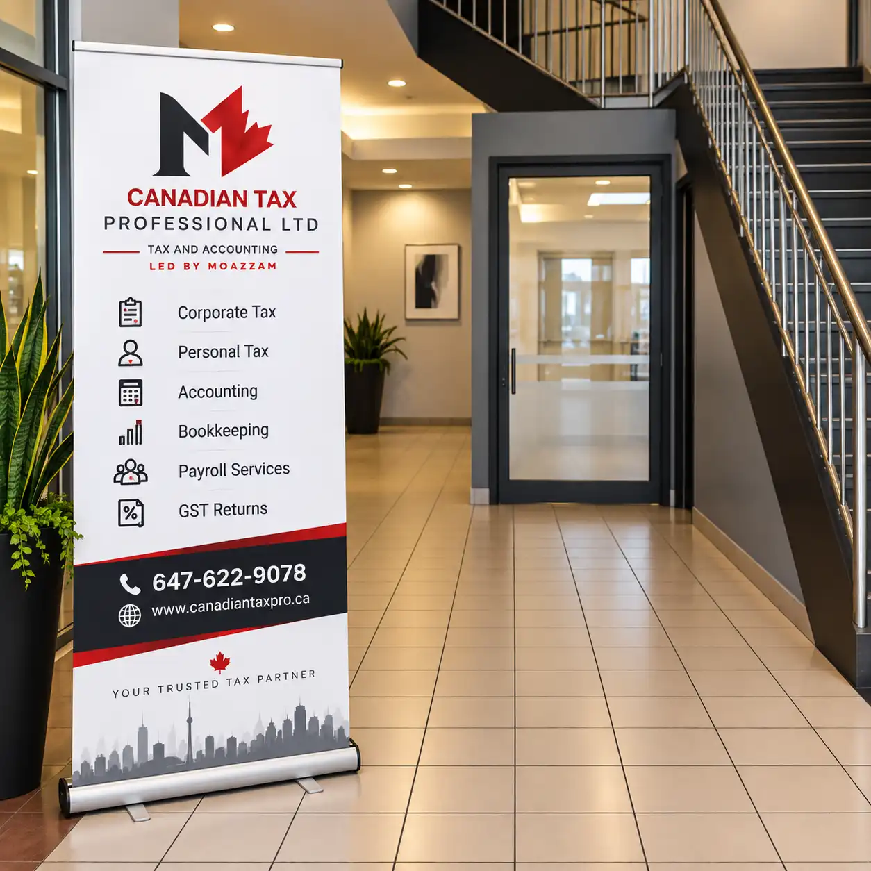 Inside the Embrun office